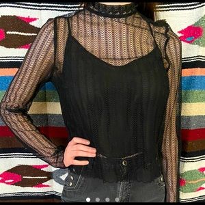 Wilfred Mesh Lace Top